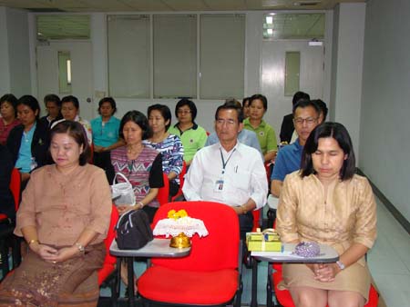 โครงการปรับเปลี่ยนพฤติกรรมฯ บรรยายเรื่อง "ฝึกสมาธิเบื้องต้น"