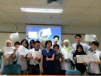 Exit presentation of UKM students
