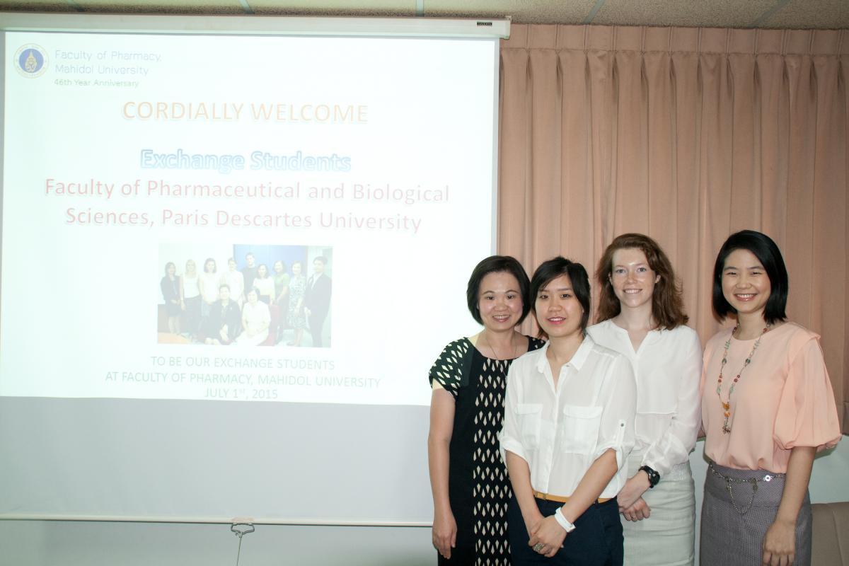 Exchange students from Paris Descartes University