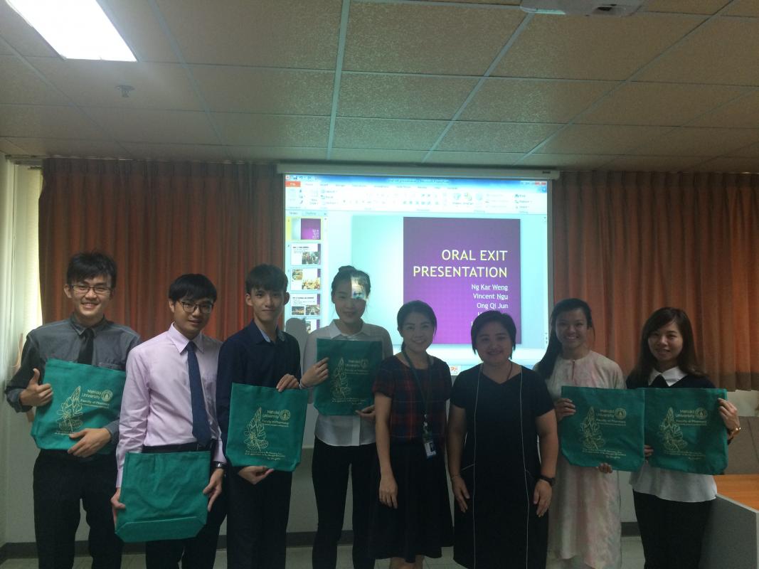 Exit Presentation of Taylor Students