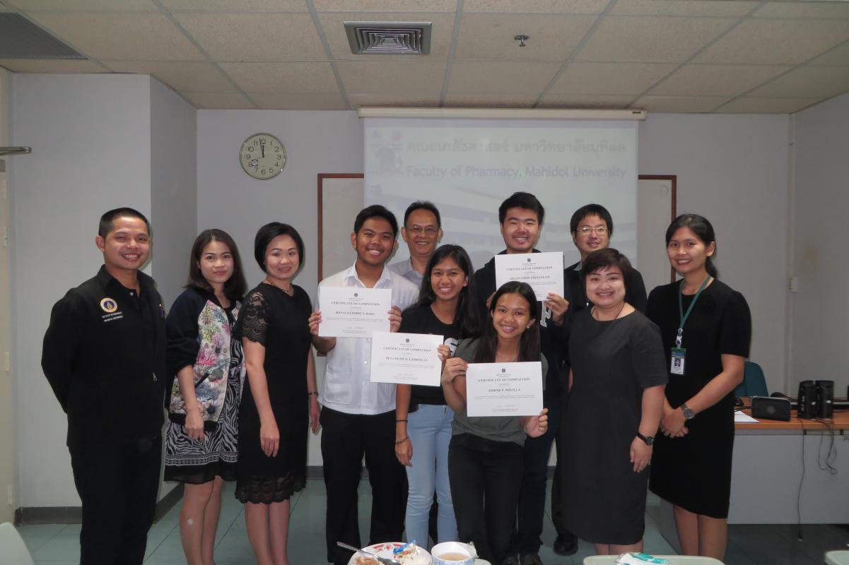 Exit Presentation of 2017 UST biochemistry students