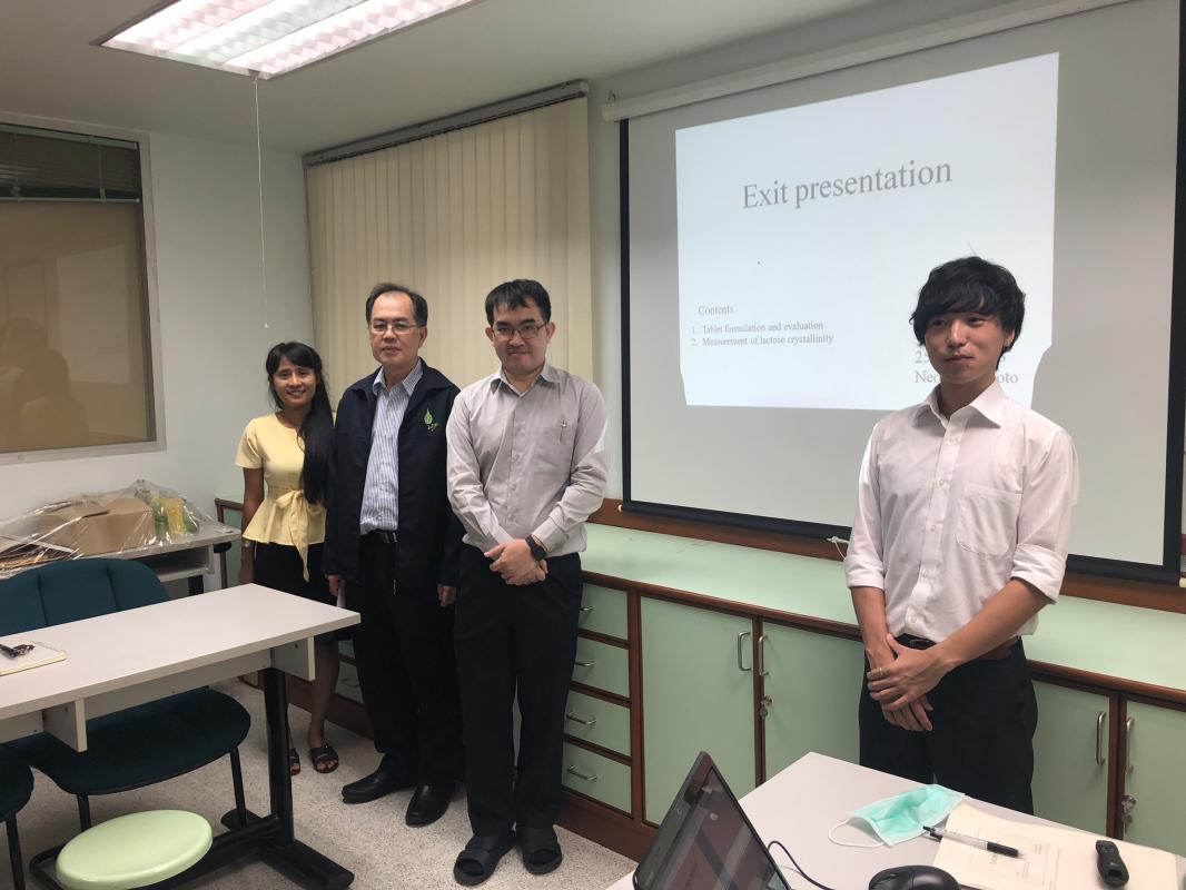 Exit presentation of Chiba student