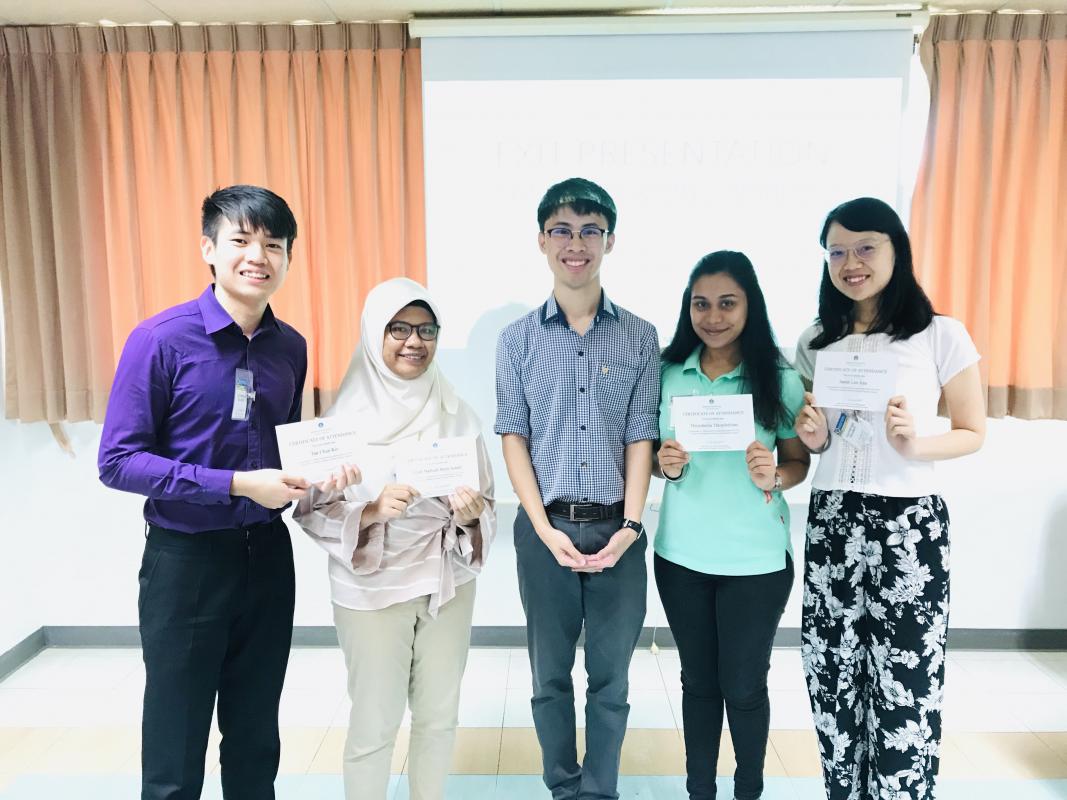 Exit Presentation of Taylor students