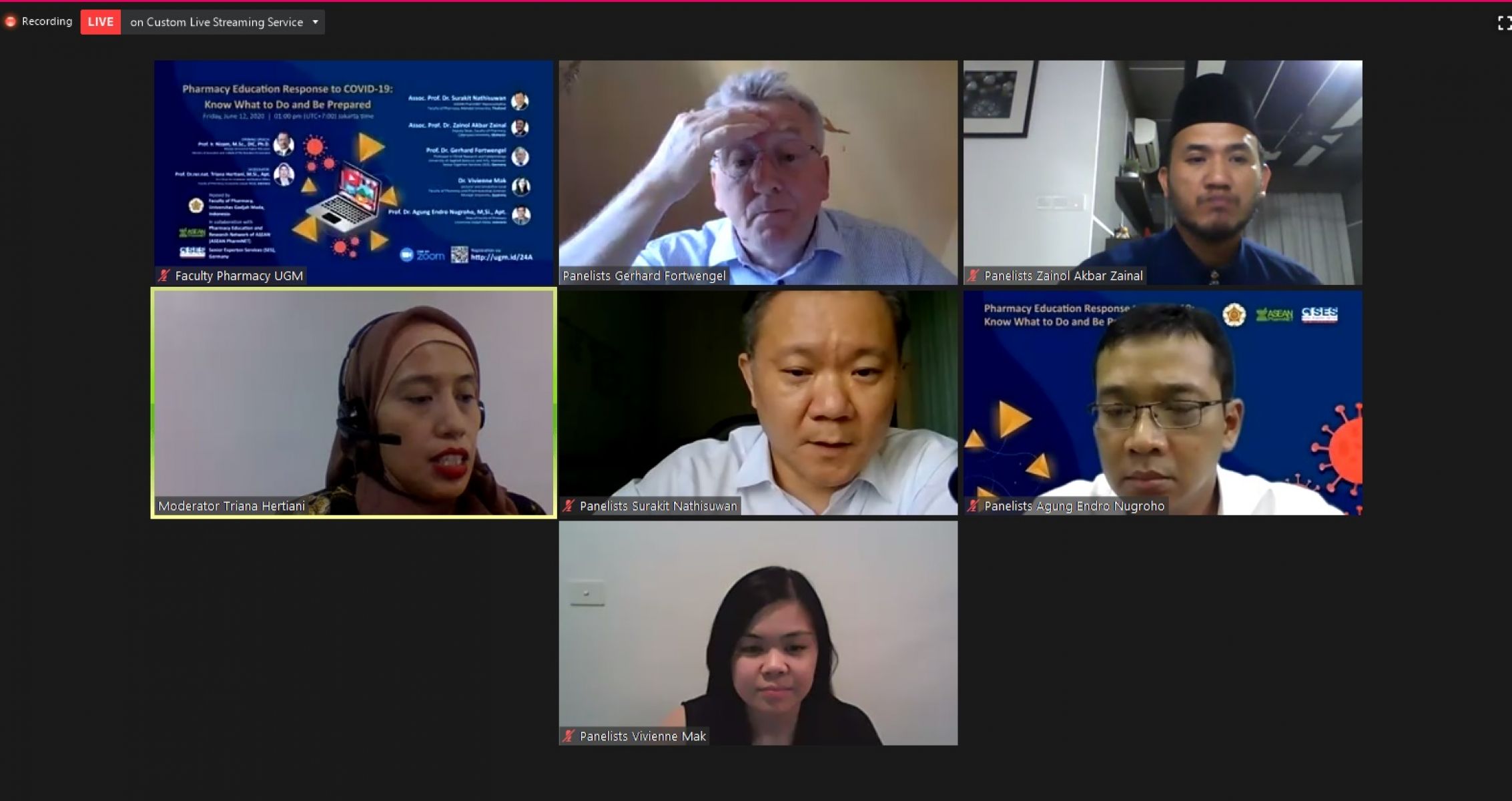 Webinar Pharmacy Education Response to COVID-19 - Know What to Do and Be Prepared