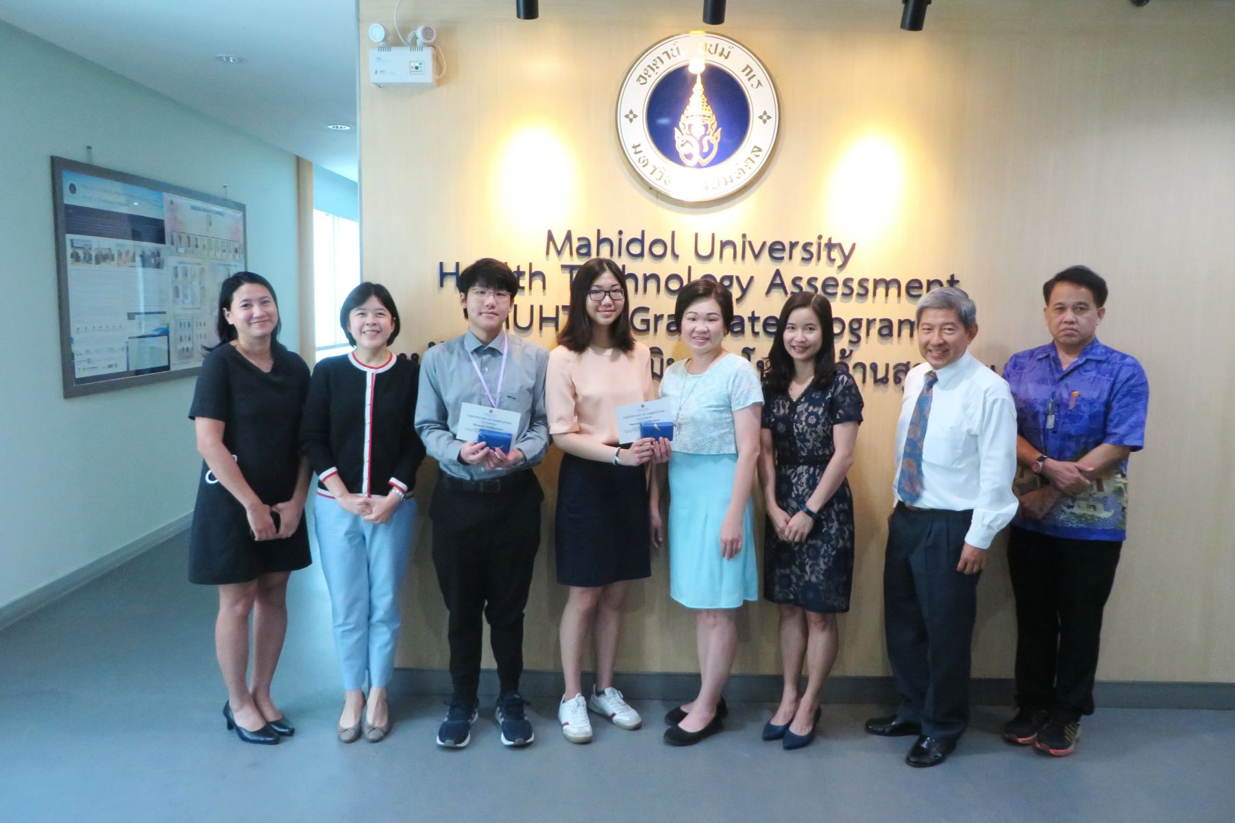 Exchange Students delivered the exit presentation