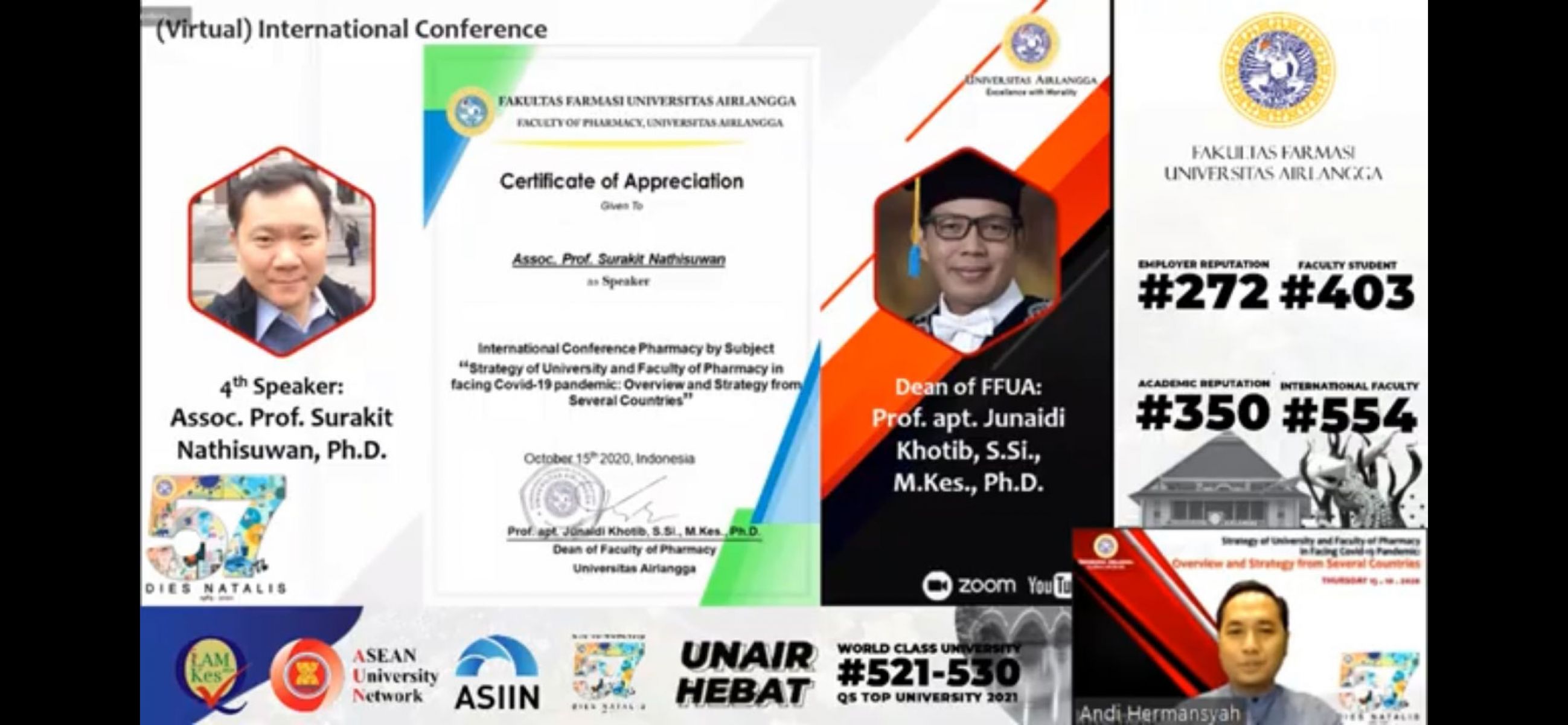 Strategy of University and Faculty of Pharmacy in Facing Covid-19 Pandemic