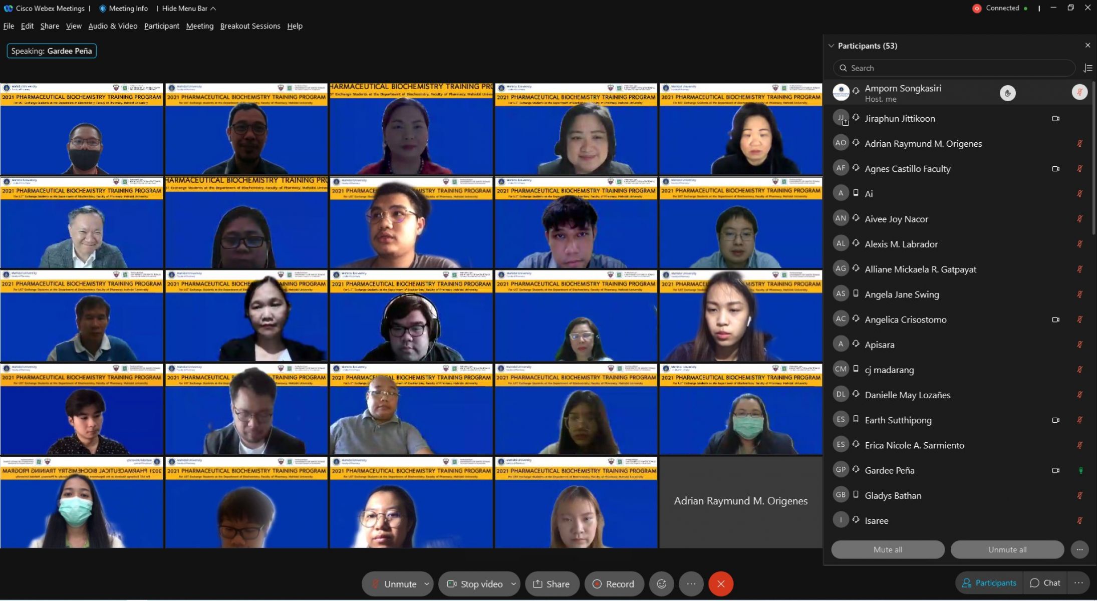 Online training for UST students