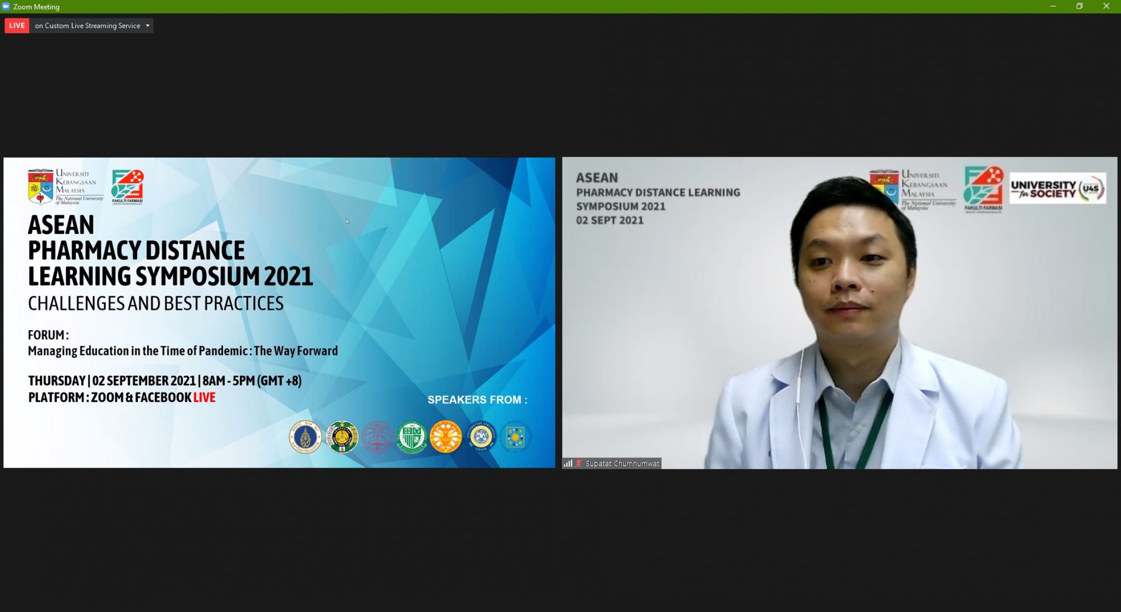 ASEAN Pharmacy Distance Learning Symposium 2021 