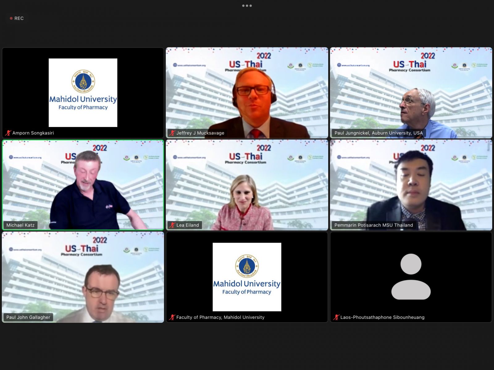 2022 US Thai Pharmacy Consortium Virtual Meeting DAY 2