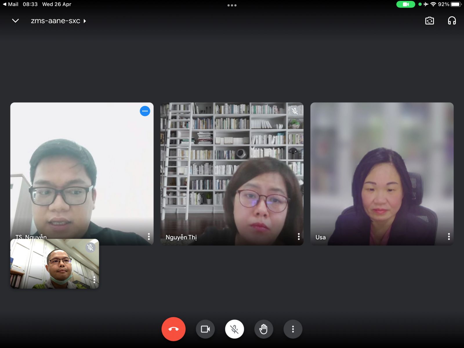 Online meeting with VNU Ho Chi Minh