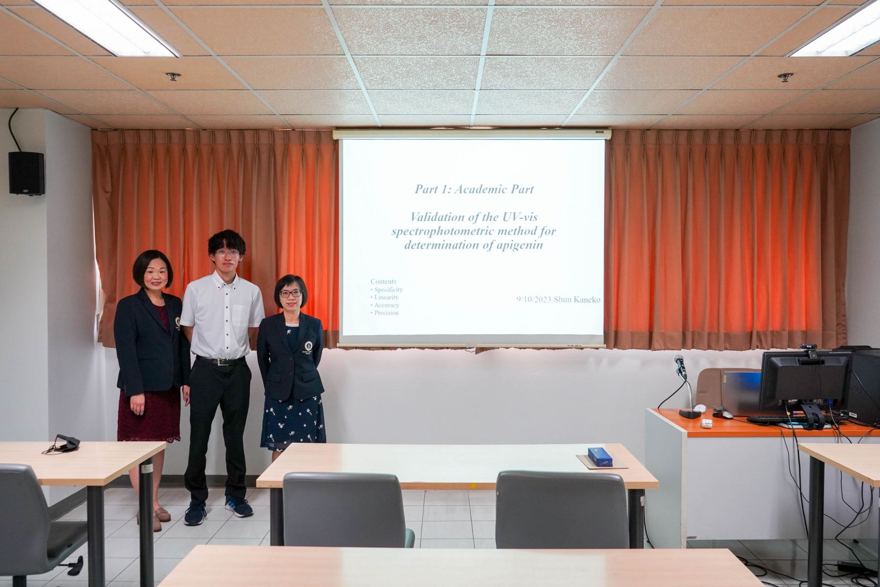 Exit Presentation from Chiba University Student (นศ.ต่างชาติสรุปผลฝึกอบรมแลกเปลี่ยน)