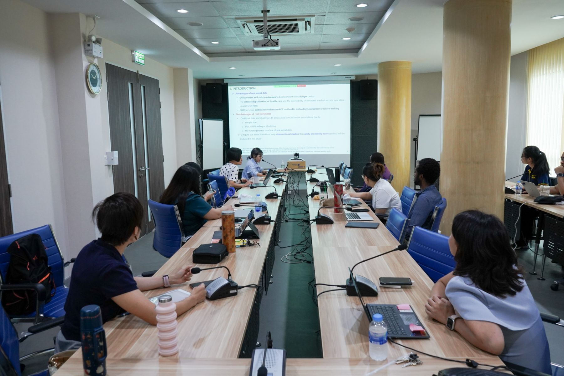 Prof. Olivia give comment on MUHTA students thesis
