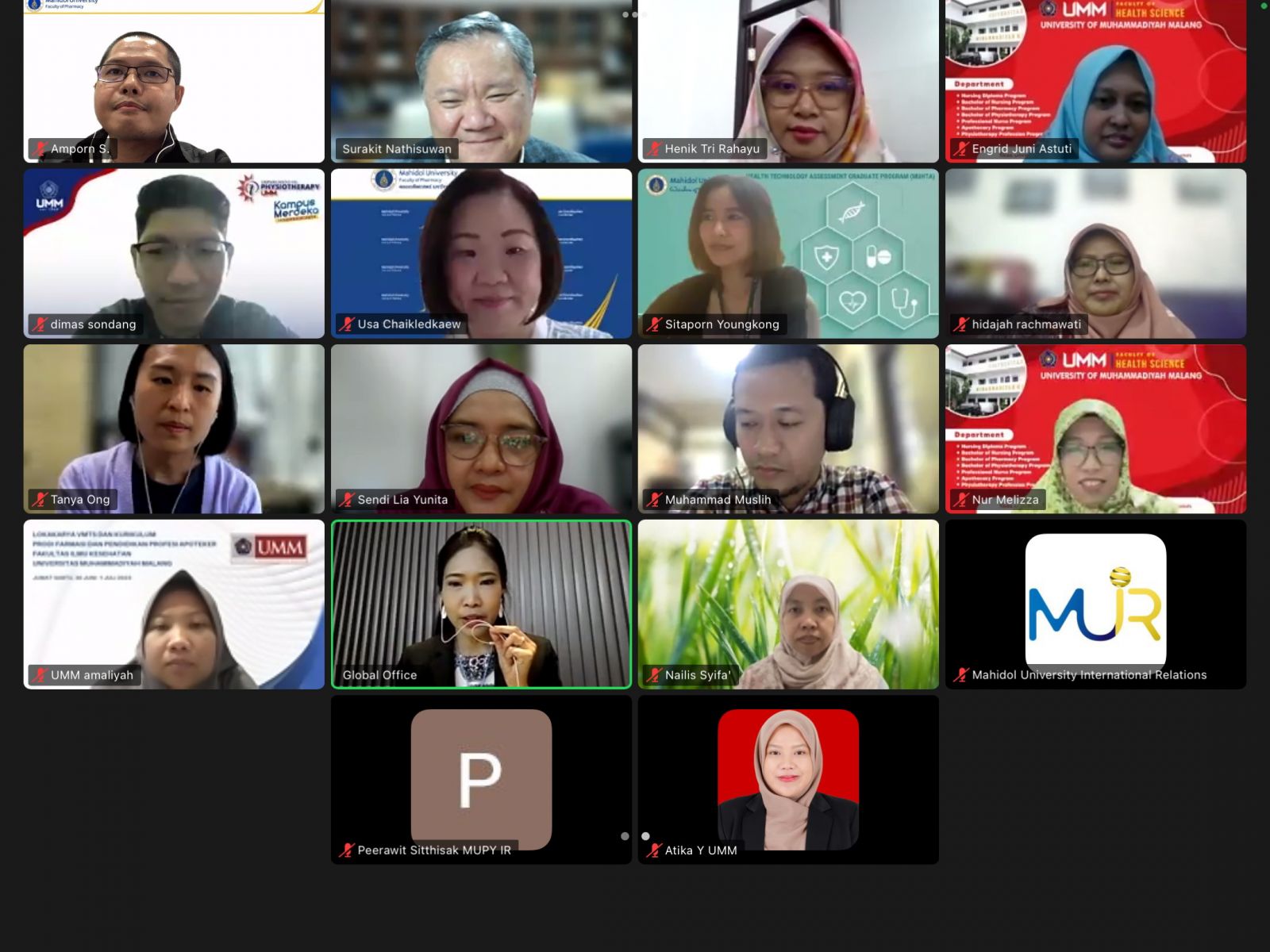 Online meeting with Universitas Muhammadiyah Malang