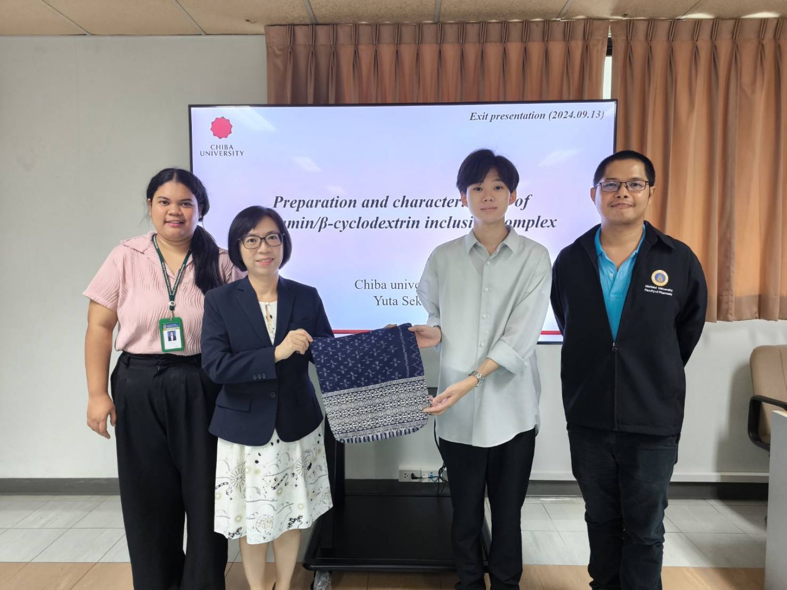 Exit Presentation by Exchange Student from Chiba University