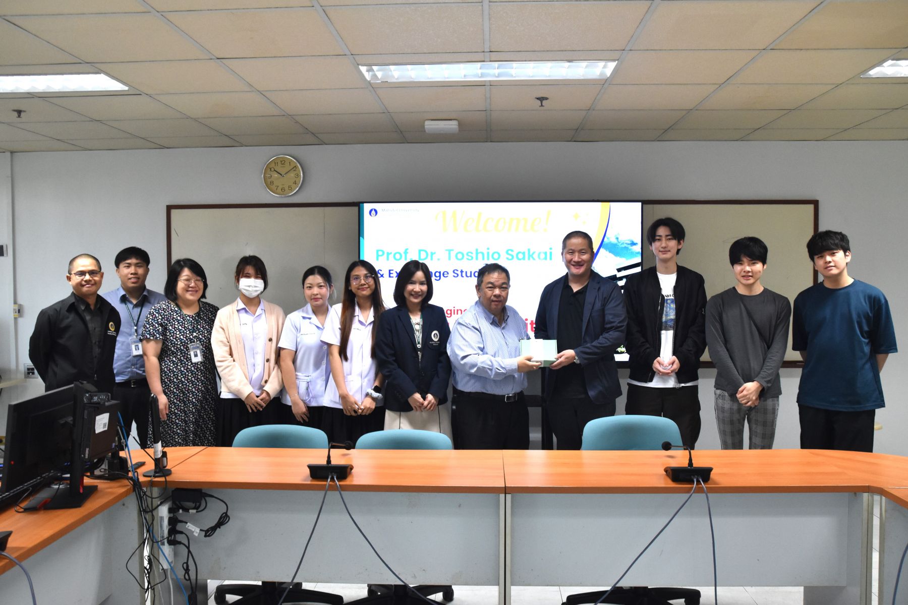 ต้อนรับคณาจารย์และนักศึกษาแลกเปลี่ยนจาก Shinshu Univ