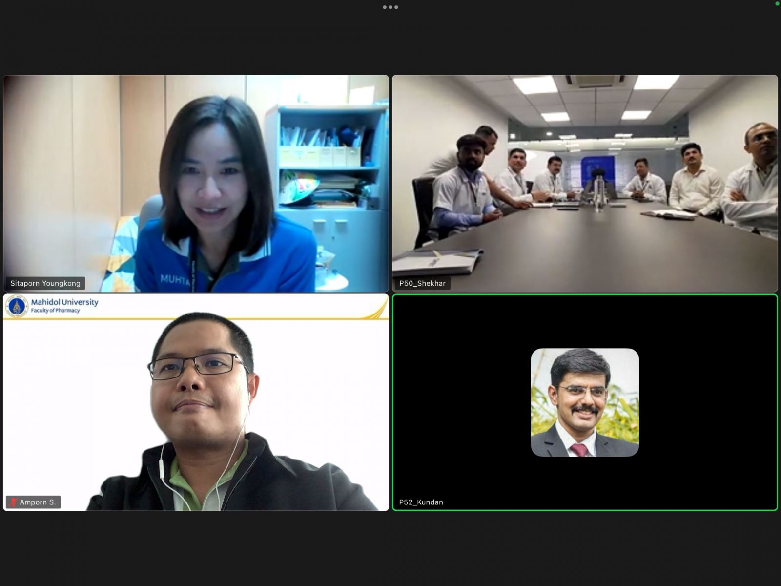 Zoom Meeting with SMBT College of Pharmacy, India