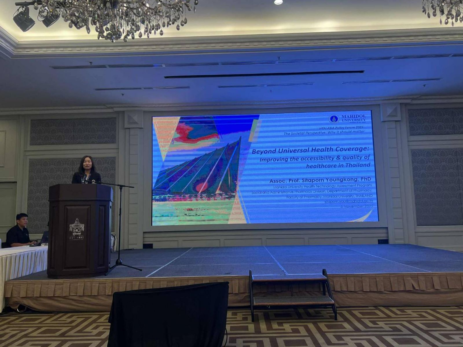 Dr. Sitaporn at 2025 HTAi Asia Policy Forum