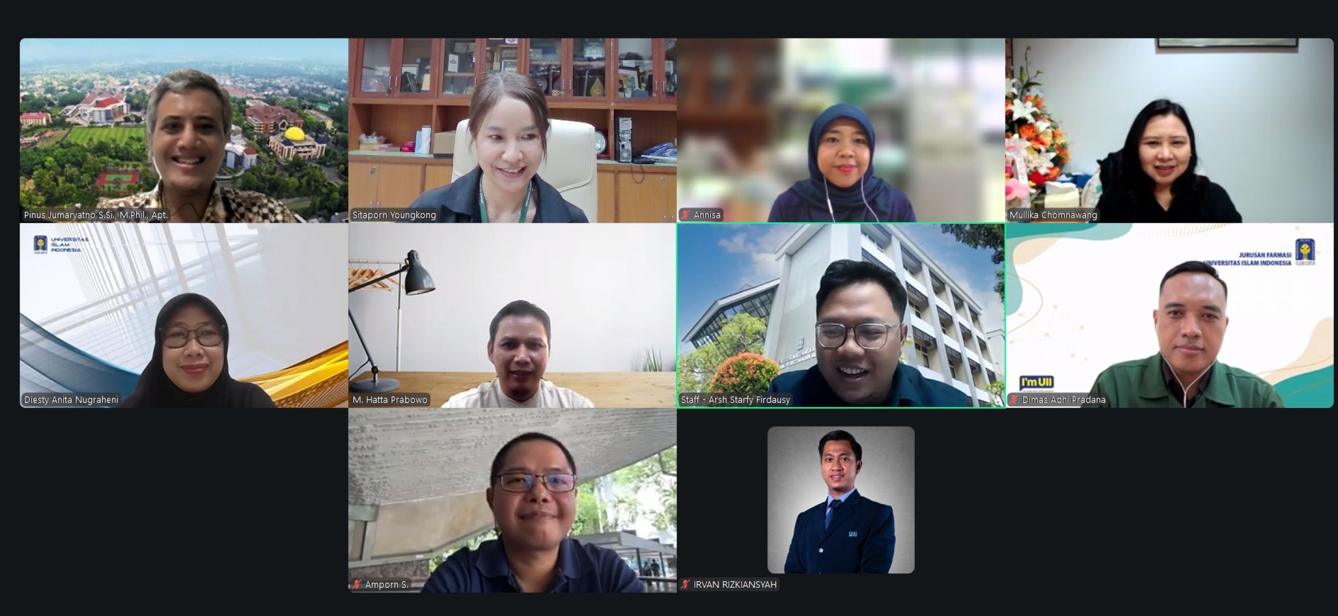 Zoom Meeting with Universitas Islam Indonesia