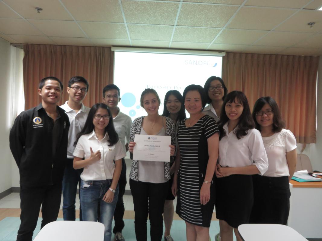 Exit presentation นักศึกษาจากประเทศฝรั่งเศส