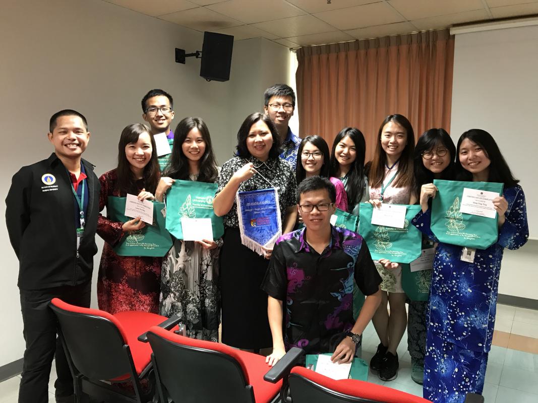 Exit presentation of UKM students