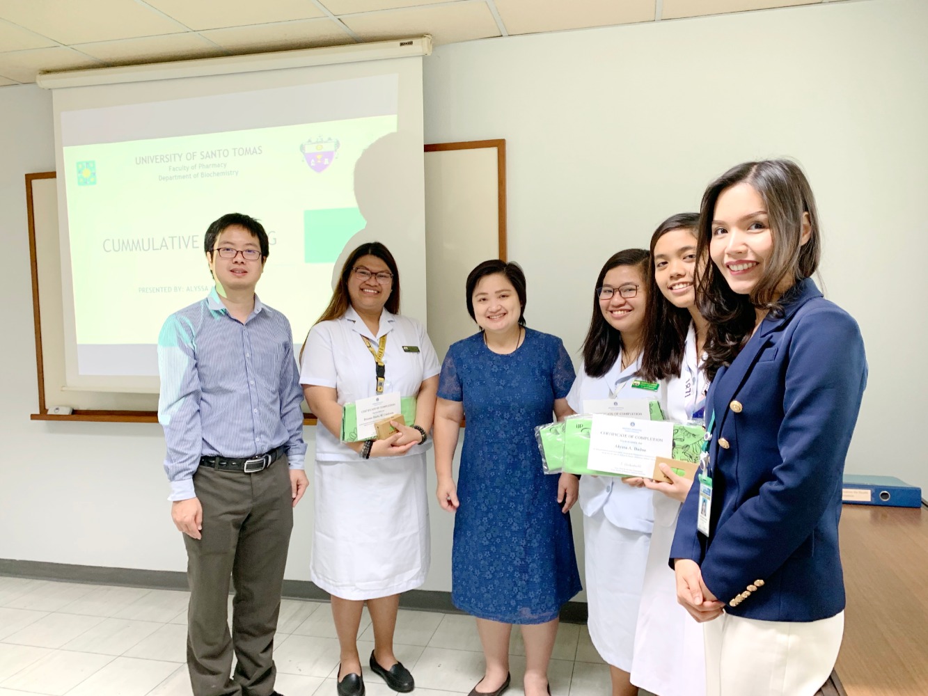 Exit presentation of UST biochemistry students