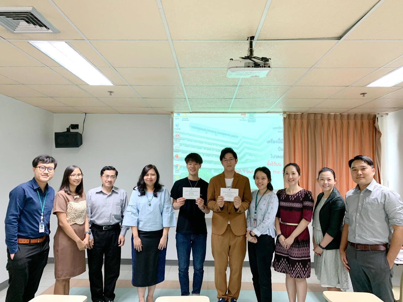 Exit Presentation of Kyushu Students