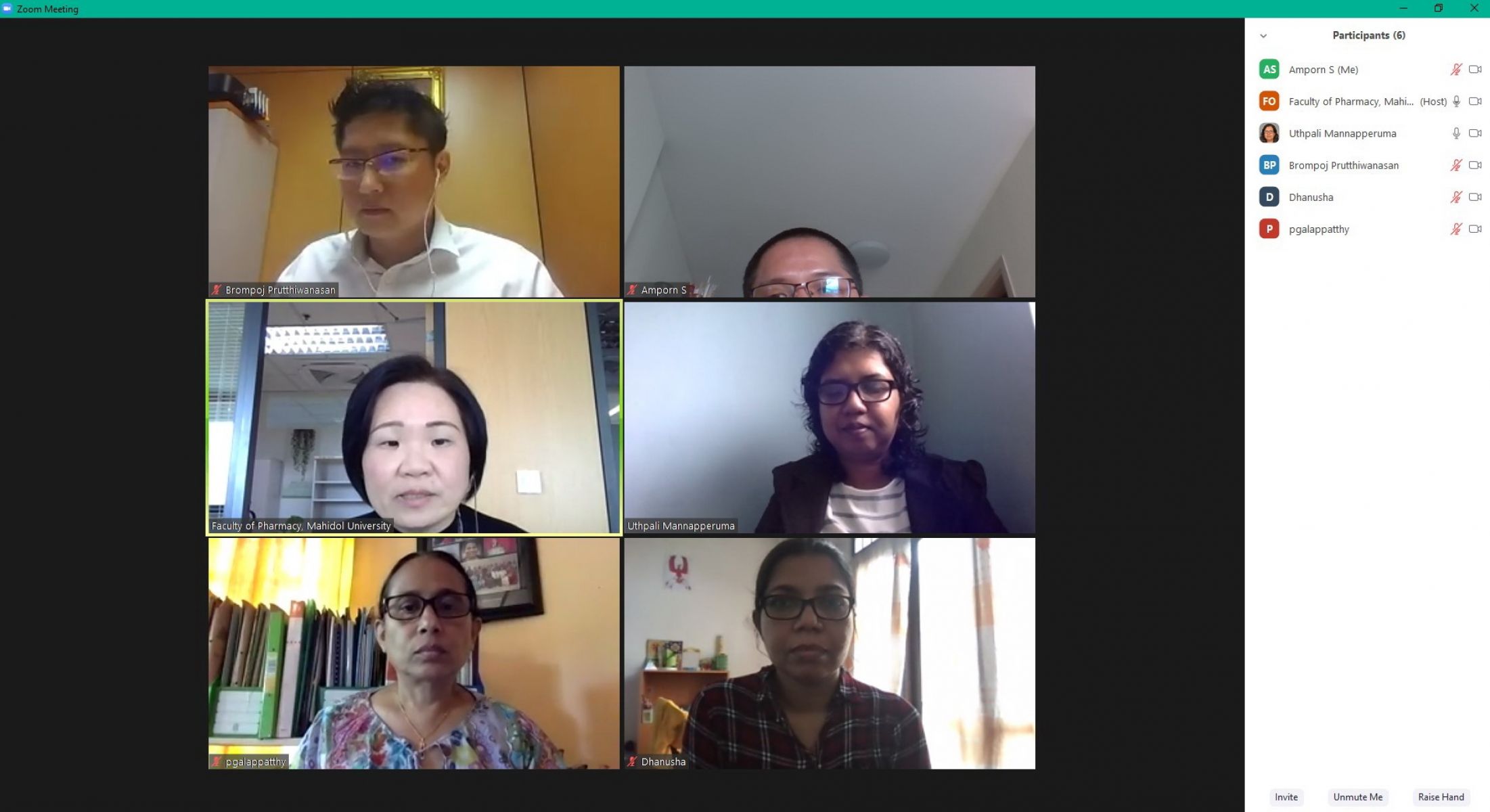 Virtual Meeting with University of Colombo