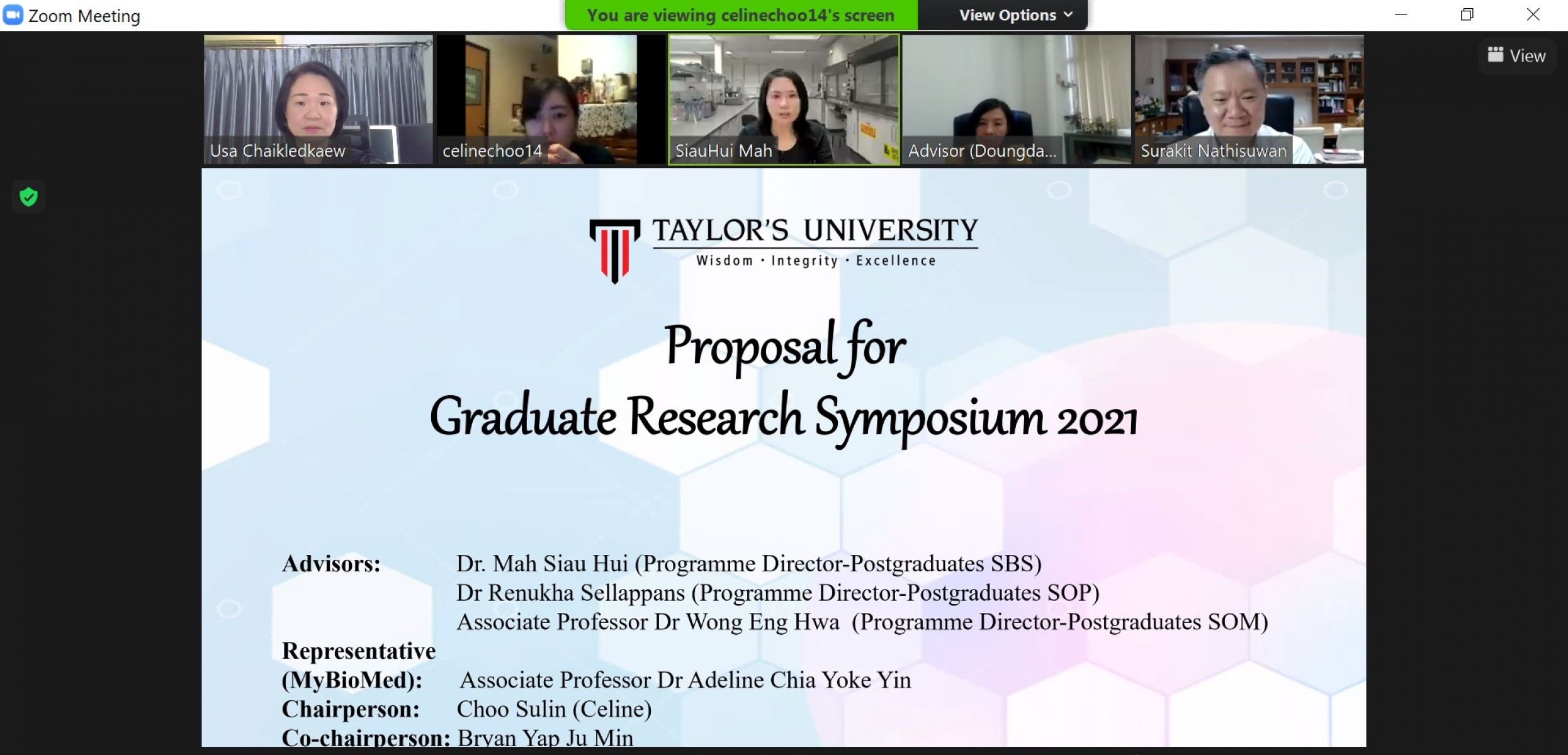 Meeting with Taylors University