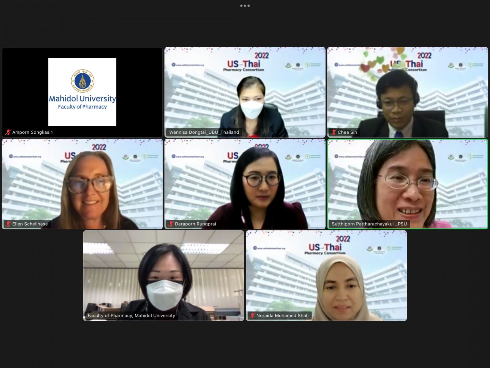 2022 US Thai Pharmacy Consortium Virtual Meeting DAY 3