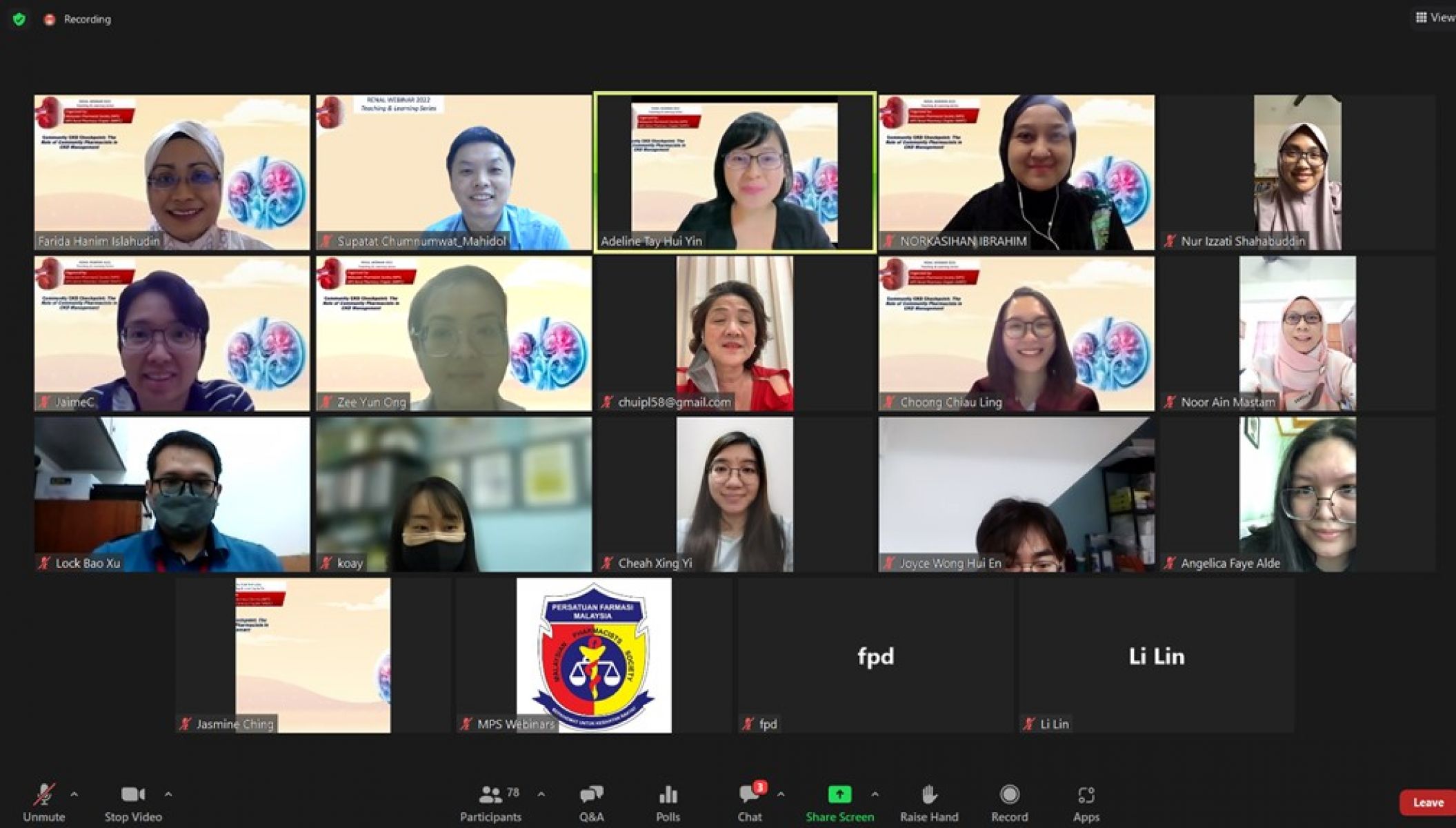 Renal Pharmacy Teaching And Learning Webinar 2022