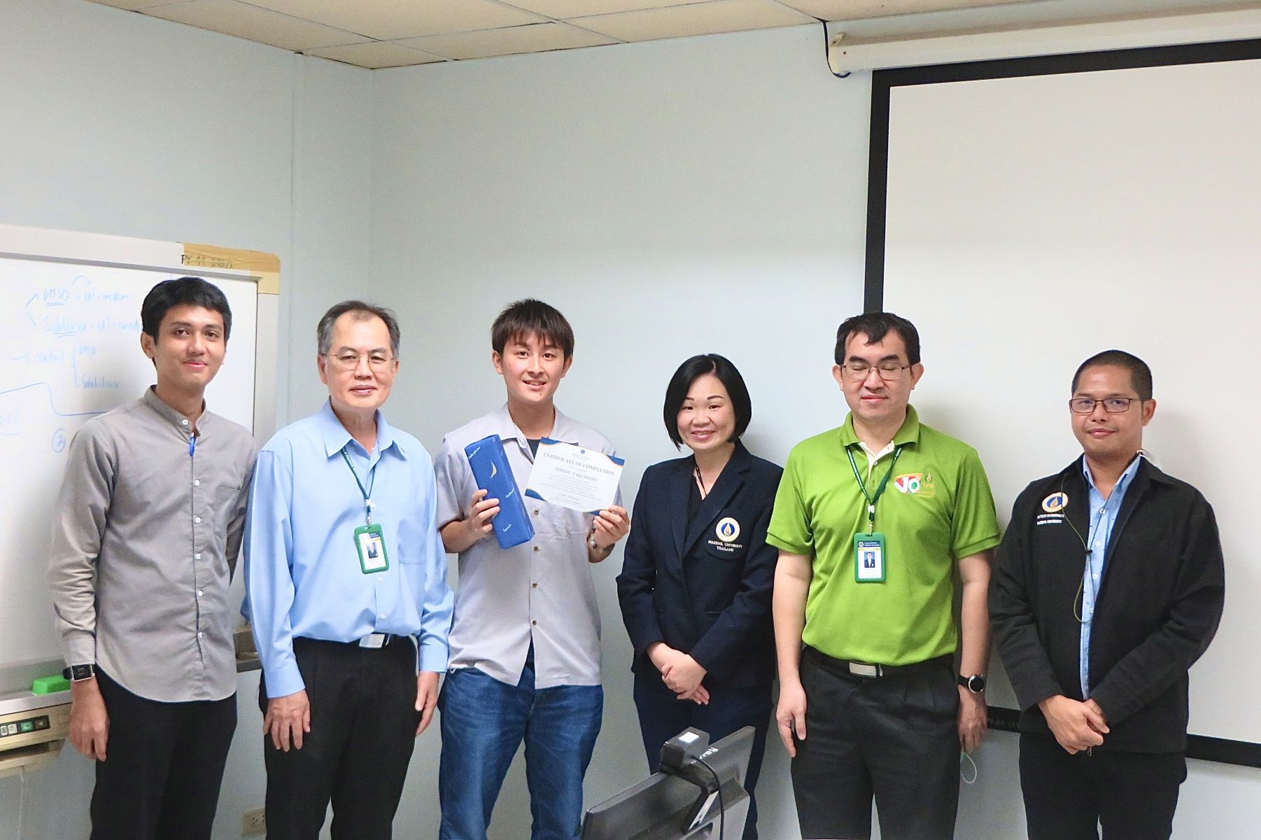 Exit Presentation by the Exchange Student from Chiba University