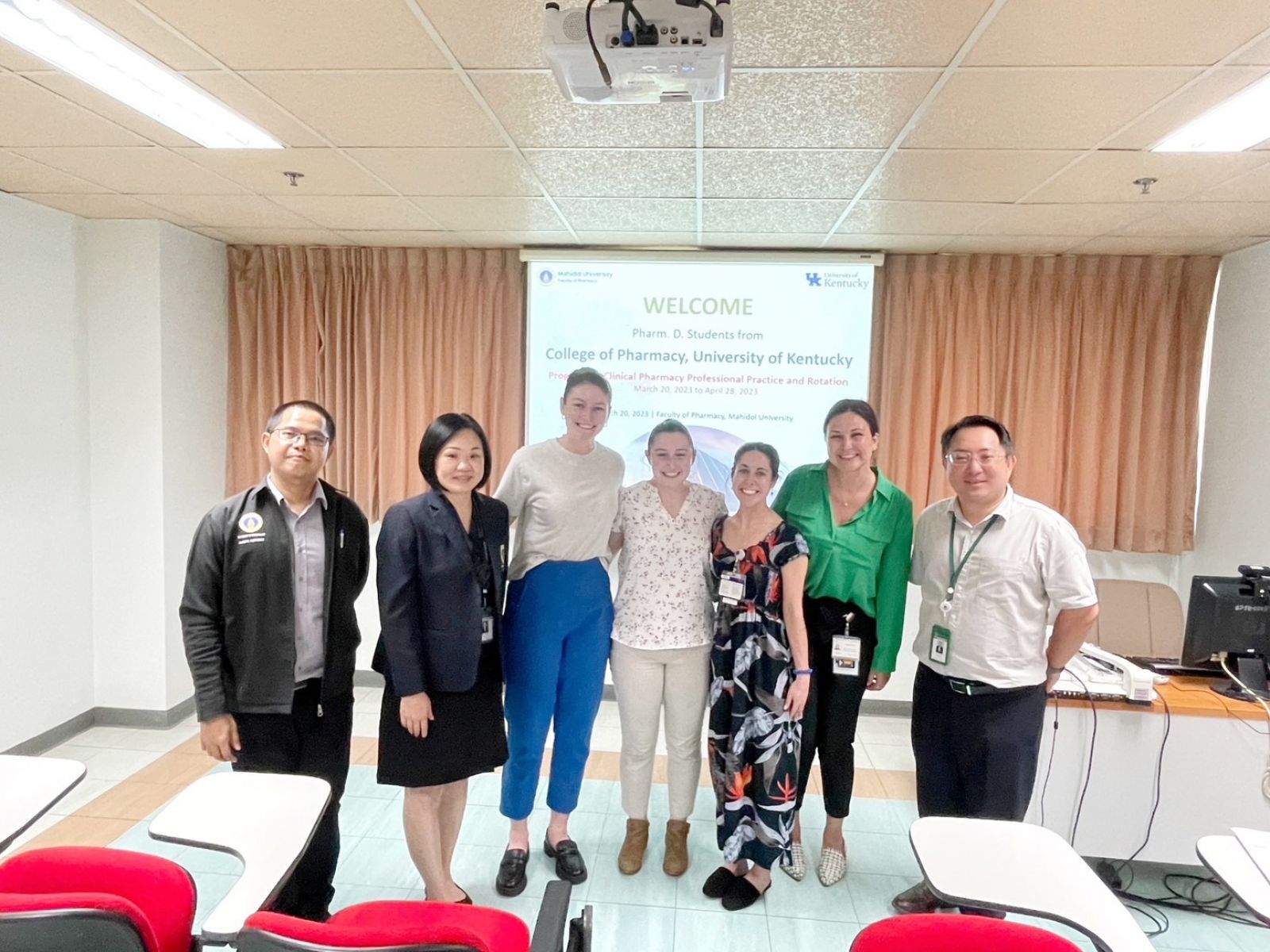 งานวิเทศสัมพันธ์จัดโครงการฝึกประสบการณ์วิชาชีพสำหรับนักศึกษาแลกเปลี่ยนจาก University of Kentucky