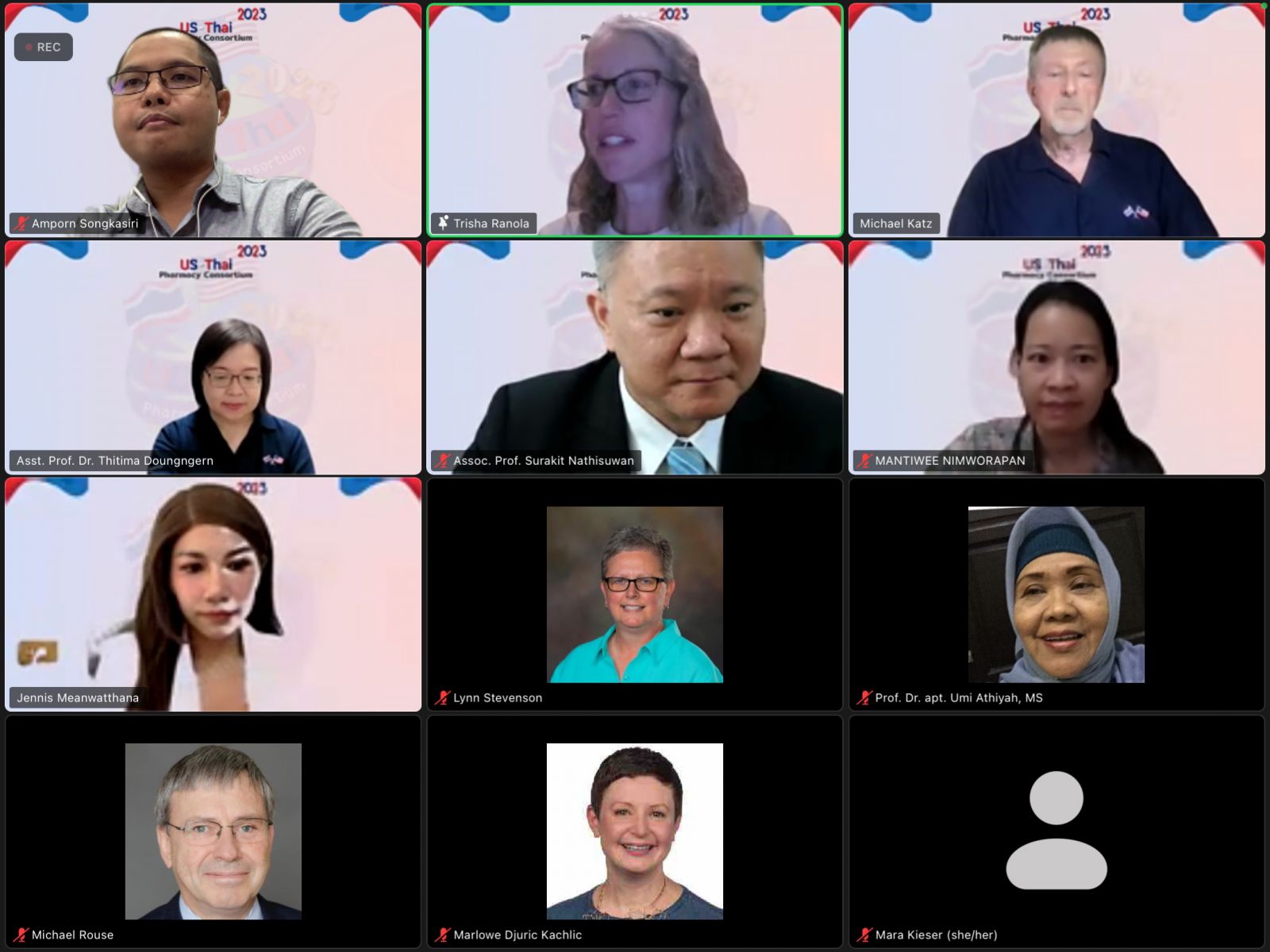 Day 1 - 2023 US-Thai Pharmacy Consortium Virtual Meeting
