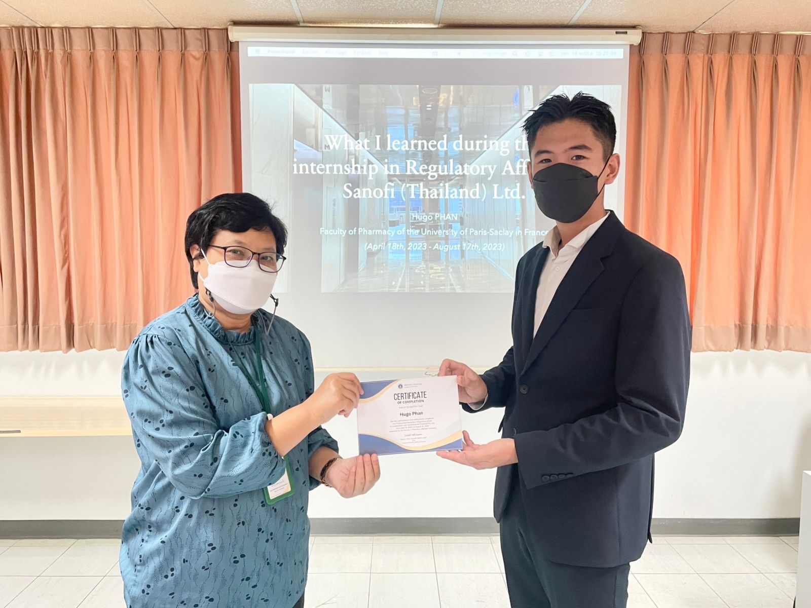 Exit Presentation from French Student