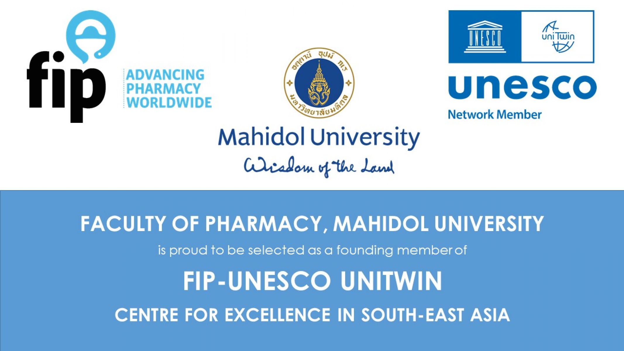 Becoming a Founding Members of FIP-UNESCO UNITWIN Centre for Excellence 