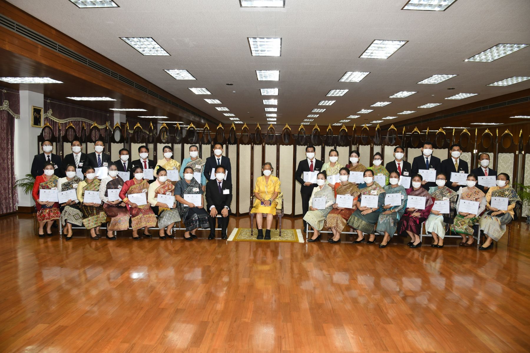 เข้าเฝ้าทูลละอองพระบาท สมเด็จพระกนิษฐาธิราชเจ้า กรมสมเด็จพระเทพรัตนราชสุดาฯ สยามบรมราชกุมารี ในพิธีปิดโครงการฝึกอบรม