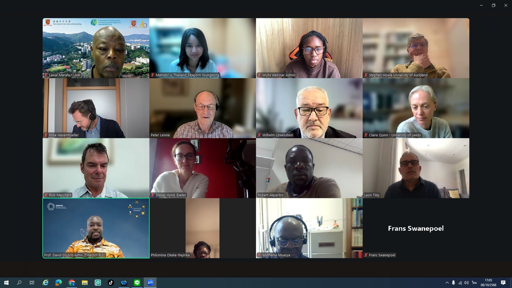 WUN Global Africa Group Online Meeting