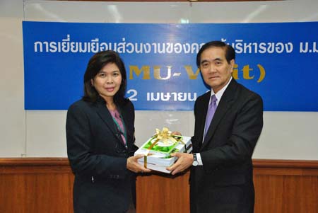 อธิการบดีและผู้บริหารจากมหาวิทยาลัยมหิดล เข้าเยี่ยม คณะเภสัชศาสตร์ มหาวิทยาลัยมหิดล