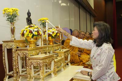 คณะเภสัชศาสตร์ มหาวิทยาลัยมหิดล จัดพิธีทำบุญเพื่อความเป็นสิริมงคล