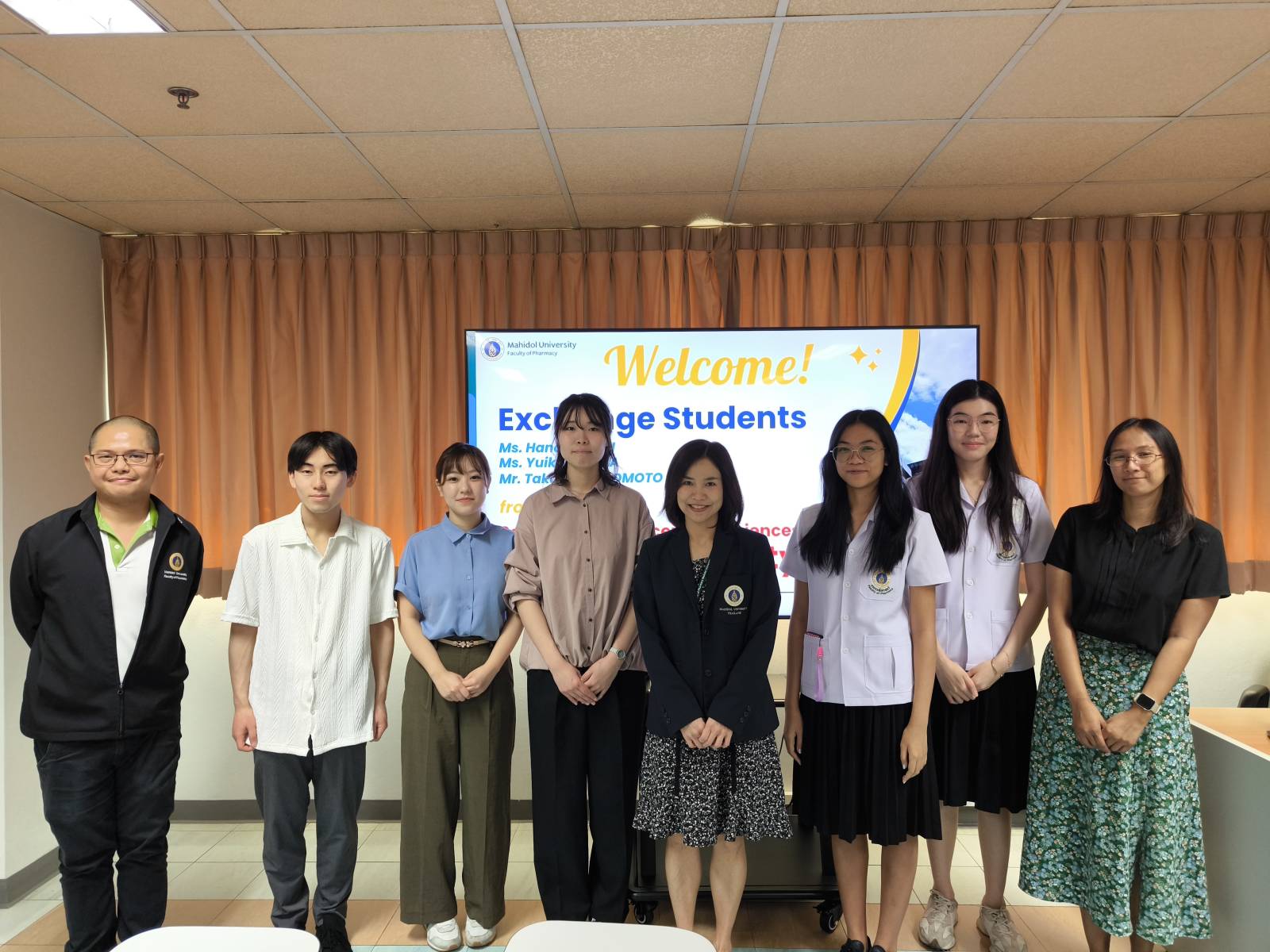 งานวิเทศสัมพันธ์ฯ จัดโครงการฝึกอบรมนักศึกษาแลกเปลี่ยนจาก School of Pharmaceutical Sciences, Kyushu University ประเทศญี่ปุ่น ประจำปี 2568