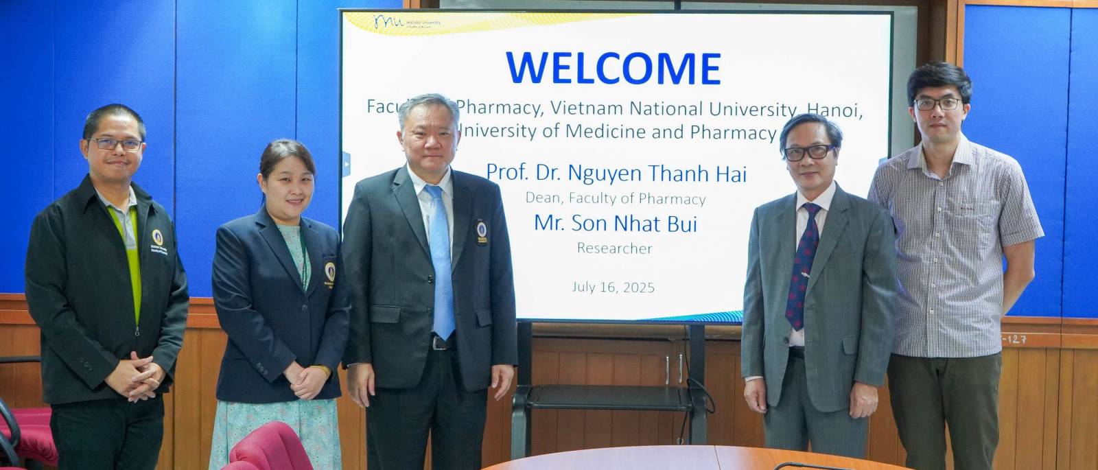เภสัชมหิดลต้อนรับผู้บริหาร VNU-UMP สาธารณรัฐสังคมนิยมเวียดนาม หารือความร่วมมือระหว่างสองสถาบัน
