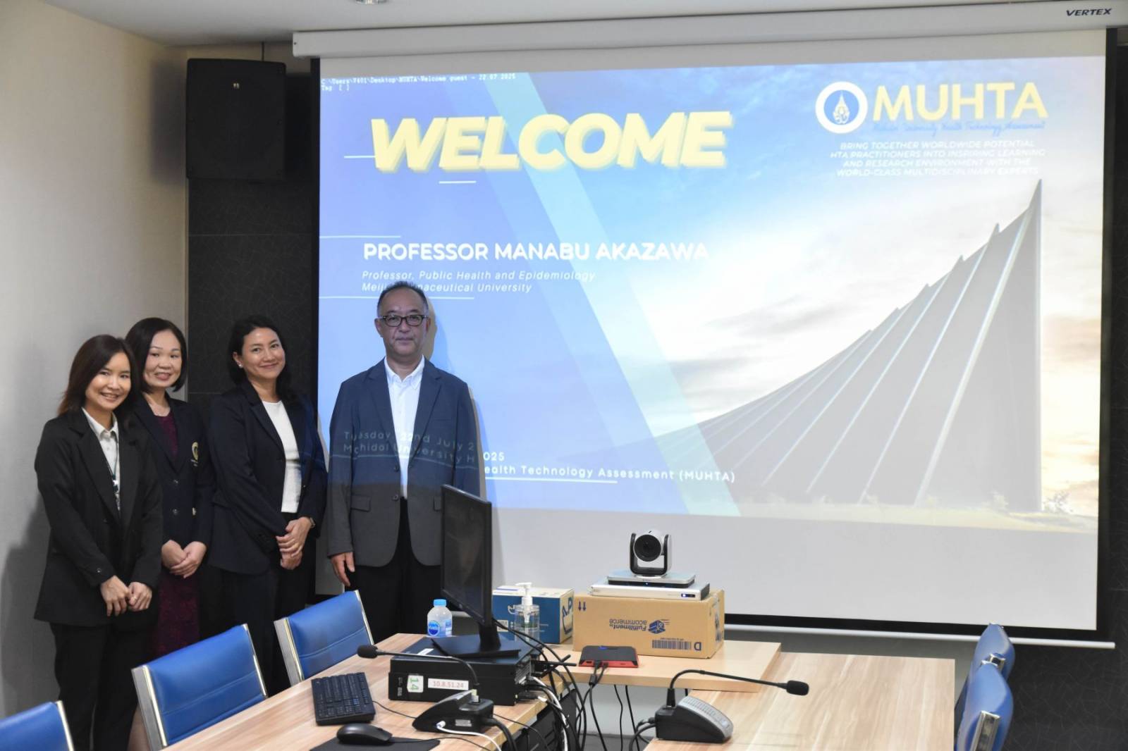 หลักสูตร HTA เจรจาความร่วมมือด้านหลักสูตรระดับบัณฑิตศึกษากับ Meiji Pharmaceutical University ประเทศญี่ปุ่น 