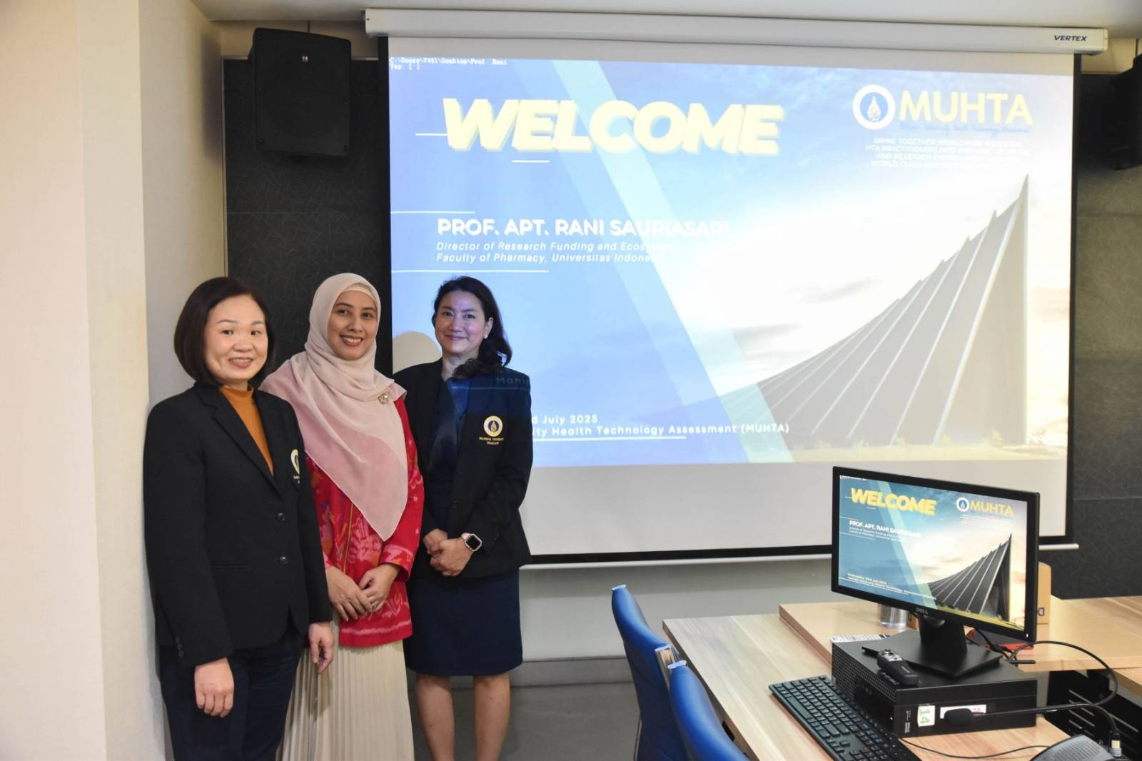 หลักสูตร HTA เจรจาความร่วมมือด้านหลักสูตรระดับบัณฑิตศึกษากับ University of Indonesia สาธารณรัฐอินโดนีเซีย