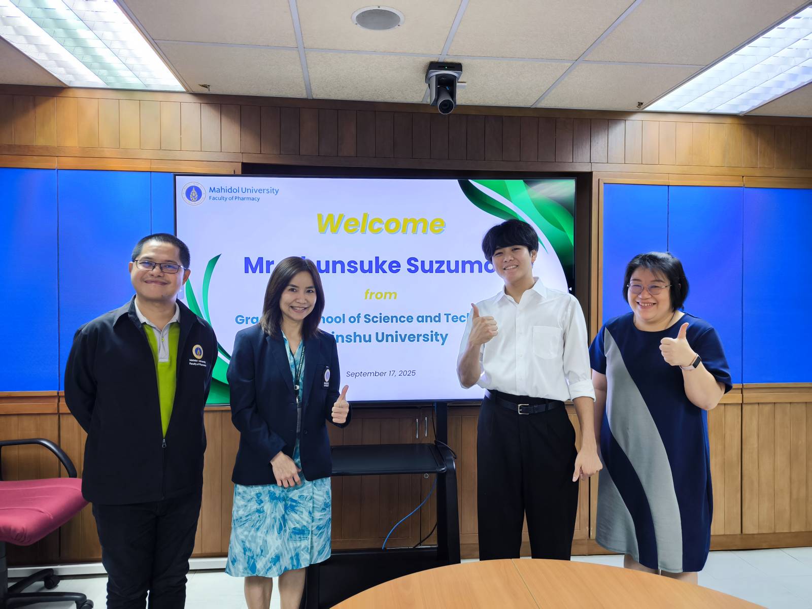 งานวิเทศสัมพันธ์ฯ จัดโครงการฝึกประสบการณ์วิชาชีพสำหรับนักศึกษาแลกเปลี่ยนจาก Graduate School of Science and Technology, Shinshu University ประเทศญี่ปุ่น