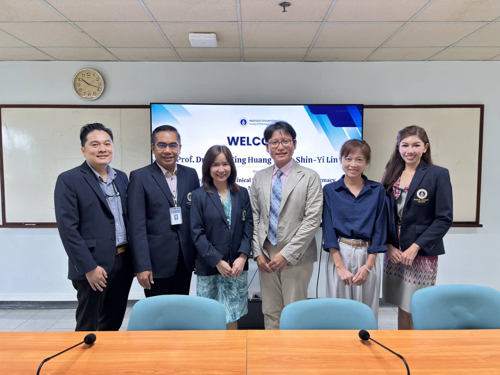 เภสัชมหิดลให้การต้อนรับคณะผู้แทนจาก National Taiwan University เพื่อหารือความร่วมมือด้านวิชาการและวิจัย
