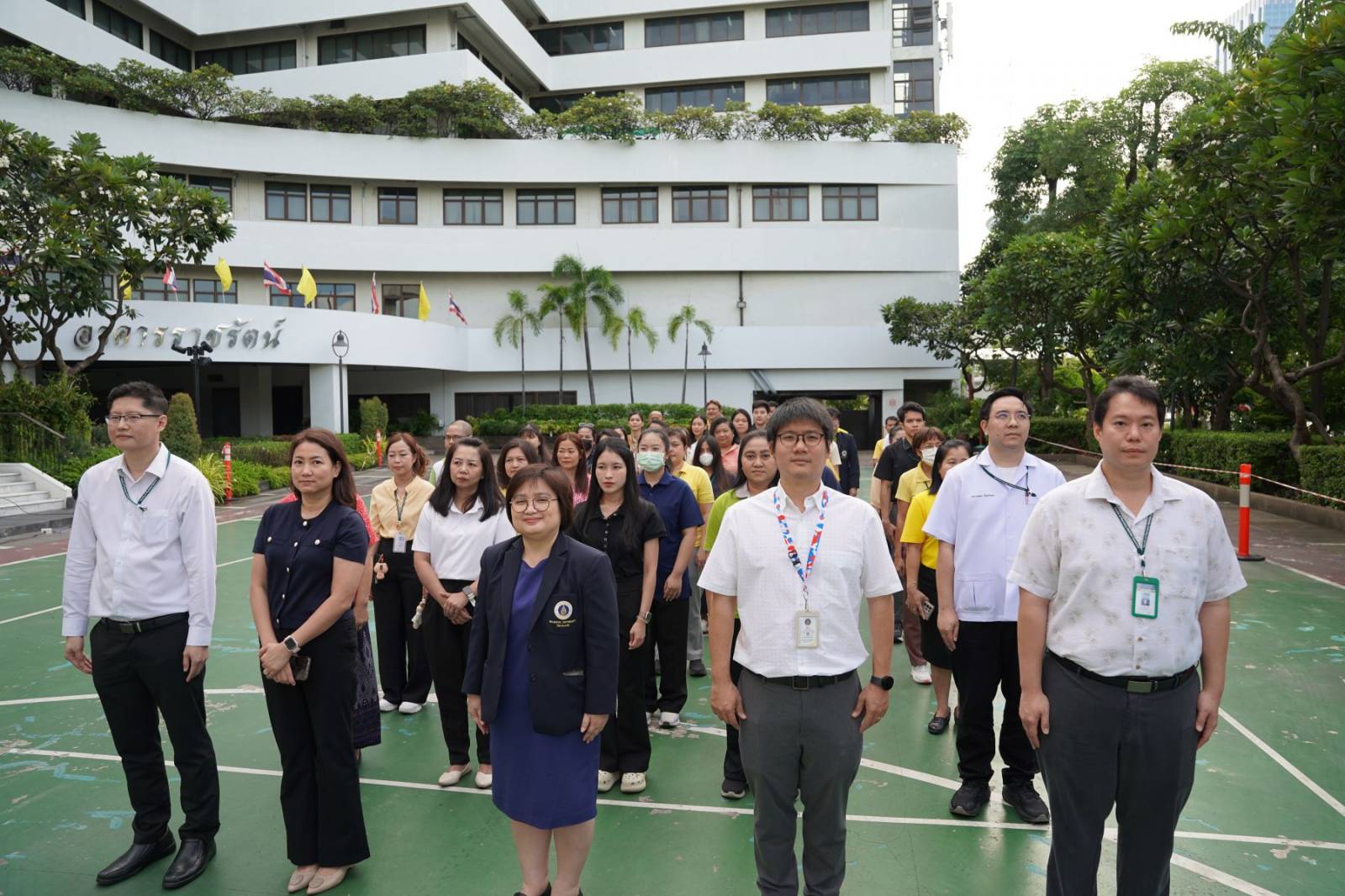 เภสัชมหิดลร่วมเคารพธงชาติและร้องเพลงชาติไทย เนื่องในวันพระราชทานธงชาติไทย 28 กันยายน 2568