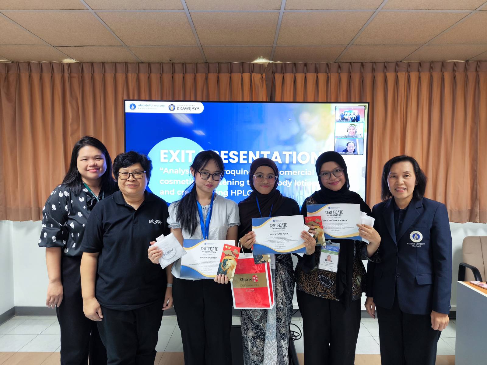 MUPY Hosts Exit Presentation for Professional Training Program for Exchange Students from Universitas Brawijaya