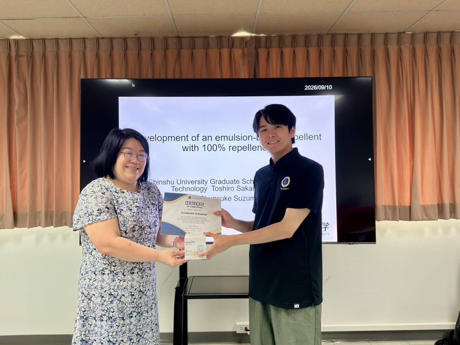 เภสัชมหิดลจัดการนำเสนอผลการเรียนรู้ของนักศึกษา Shinshu University ประจำปี 2569