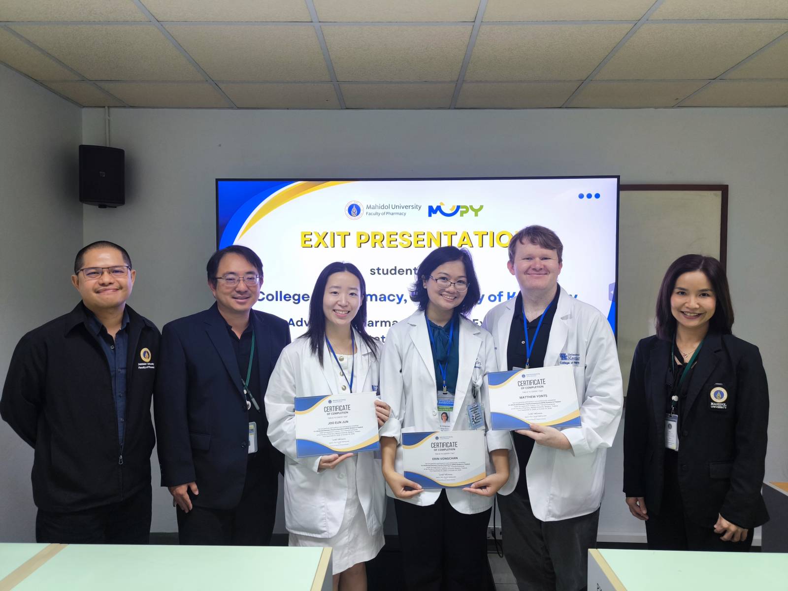 เภสัชมหิดลจัดกิจกรรมนำเสนอผลการเรียนรู้ของนักศึกษาแลกเปลี่ยนจาก University of Kentucky ประจำปี 2569